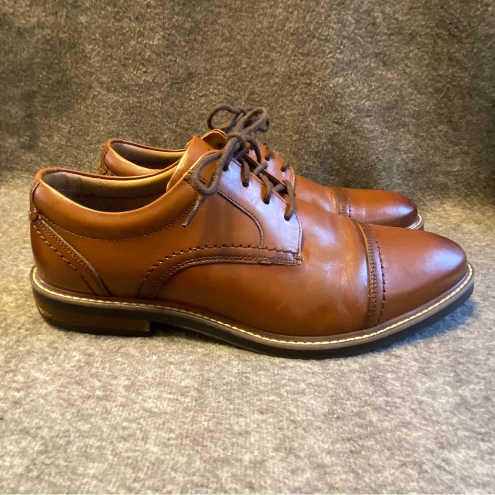 Nunn Bush‎ Classic Brown Leather Men's Shoes Size 10.5 M Lace Up Office